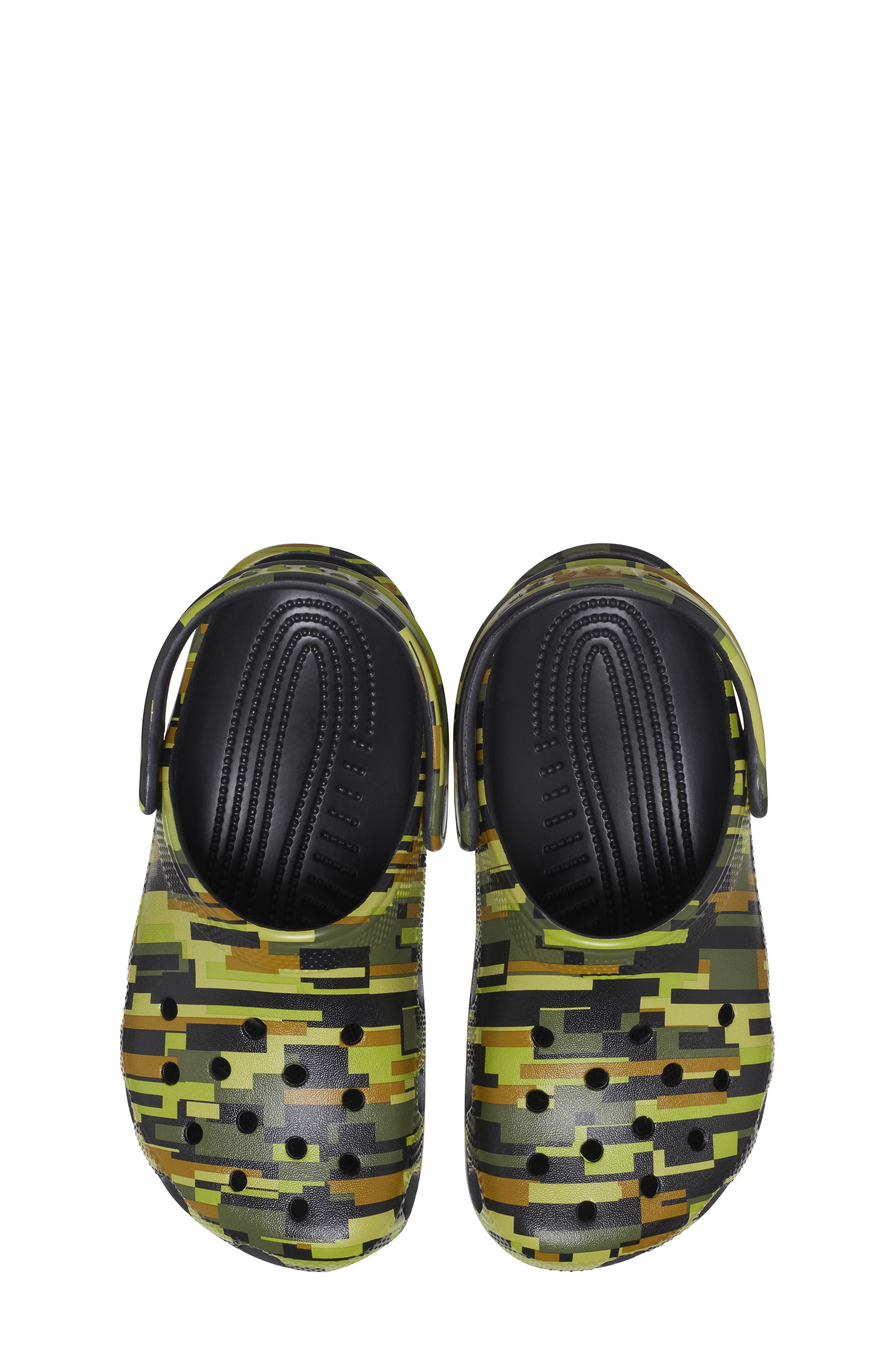 CROCS Kids' Classic Digi Camo Clog, Alternate, color, Black Multi