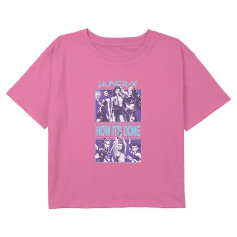 Girl's KPop Demon Hunters Huntrix How It's Done Superstars  Graphic T-Shirt