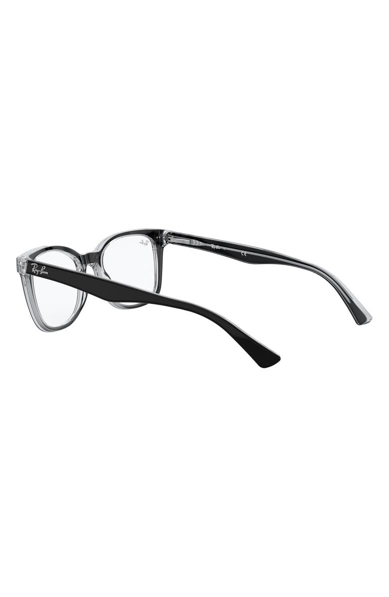 Ray-Ban 53mm Optical Glasses, Alternate, color, Black