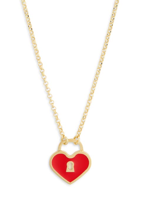 Heart Lock Pendant Necklace