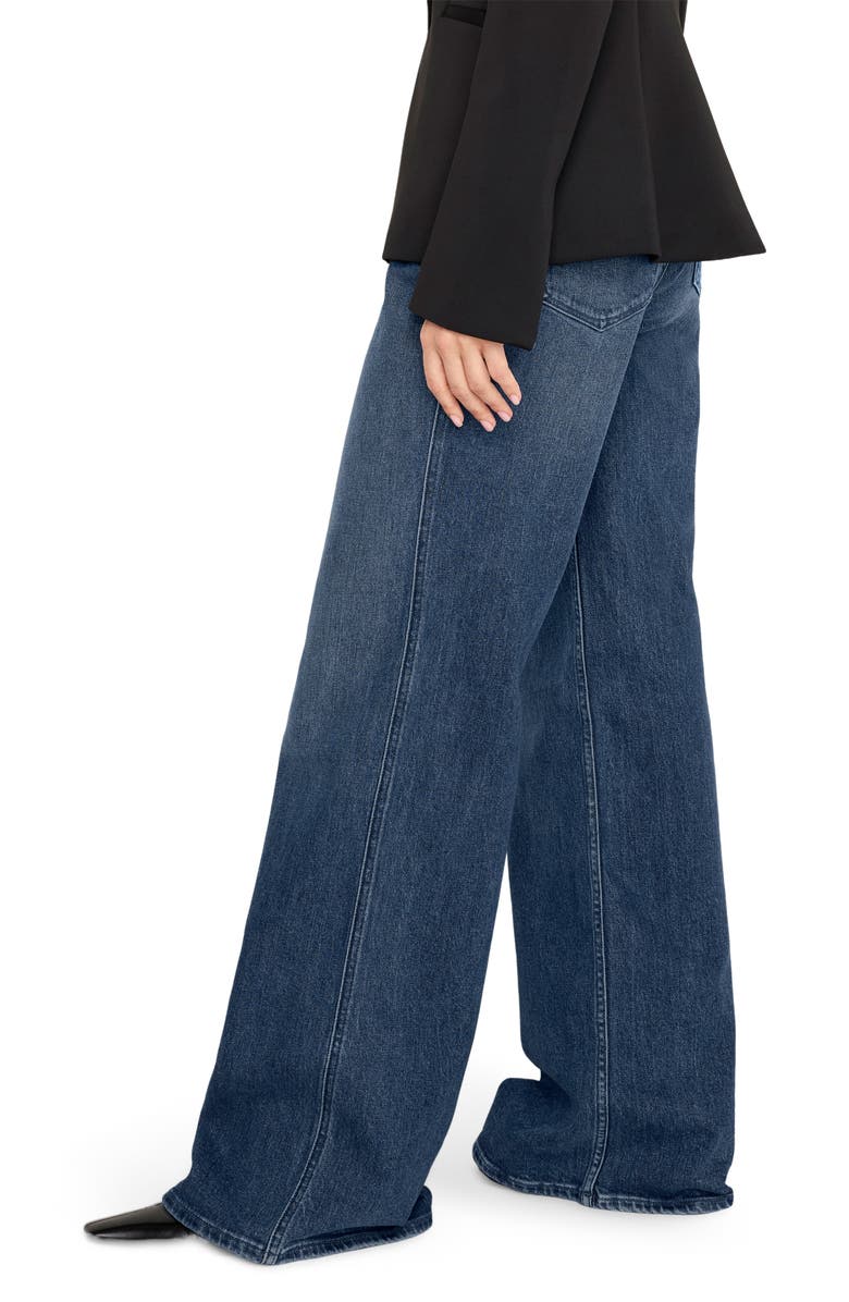 Good American Good Skate Straight Leg Jeans, Alternate, color, Indigo394