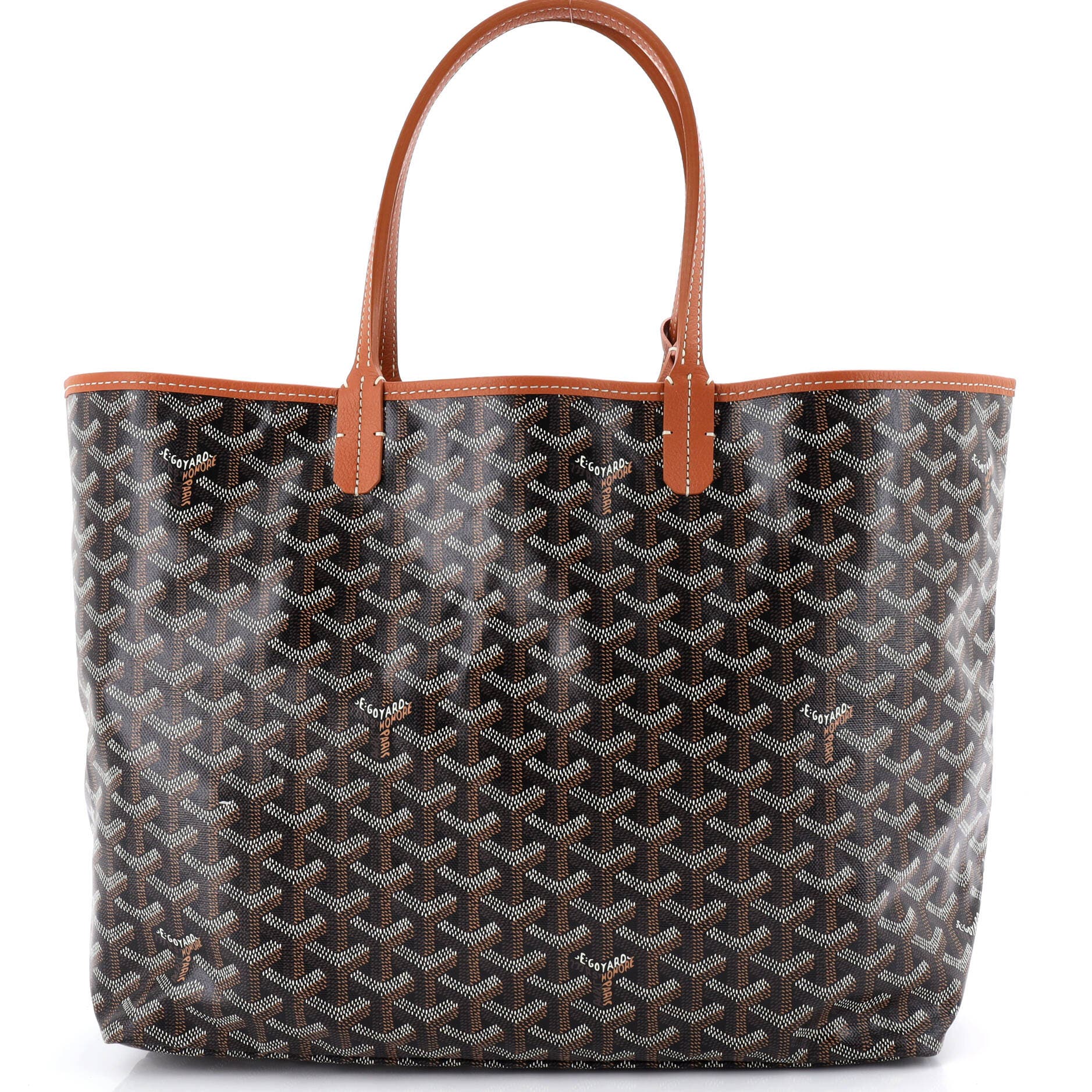 Pre-Owned Goyard Saint Louis Tote Coated Canvas PM, Main, color, 