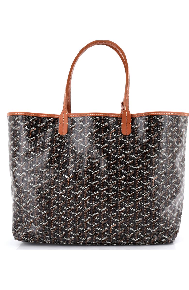 Pre-Owned Goyard Saint Louis Tote Coated Canvas PM, Main, color, Brown