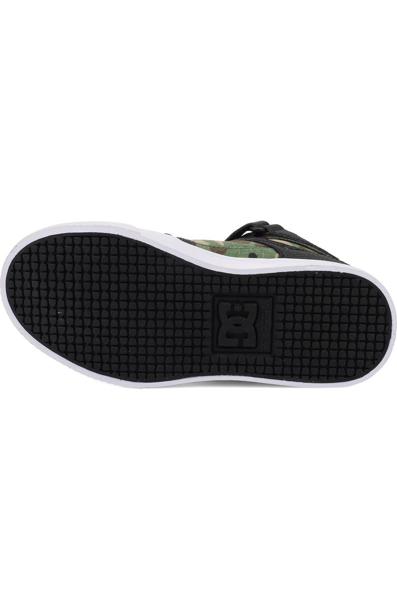 DC Shoes Kids' Pure HI High Top Sneaker, Alternate, color, Black Camo