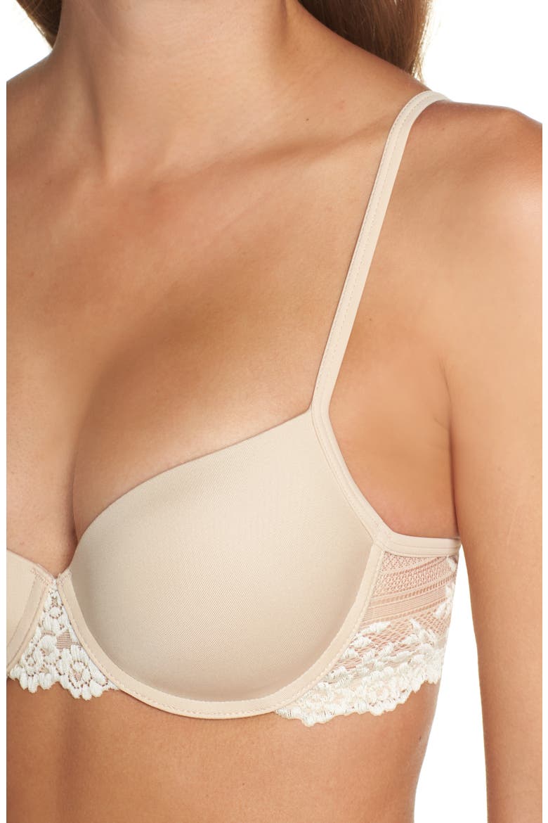 Embrace Lace® Push-Up Bra, Alternate, color, NATURAL NUDE