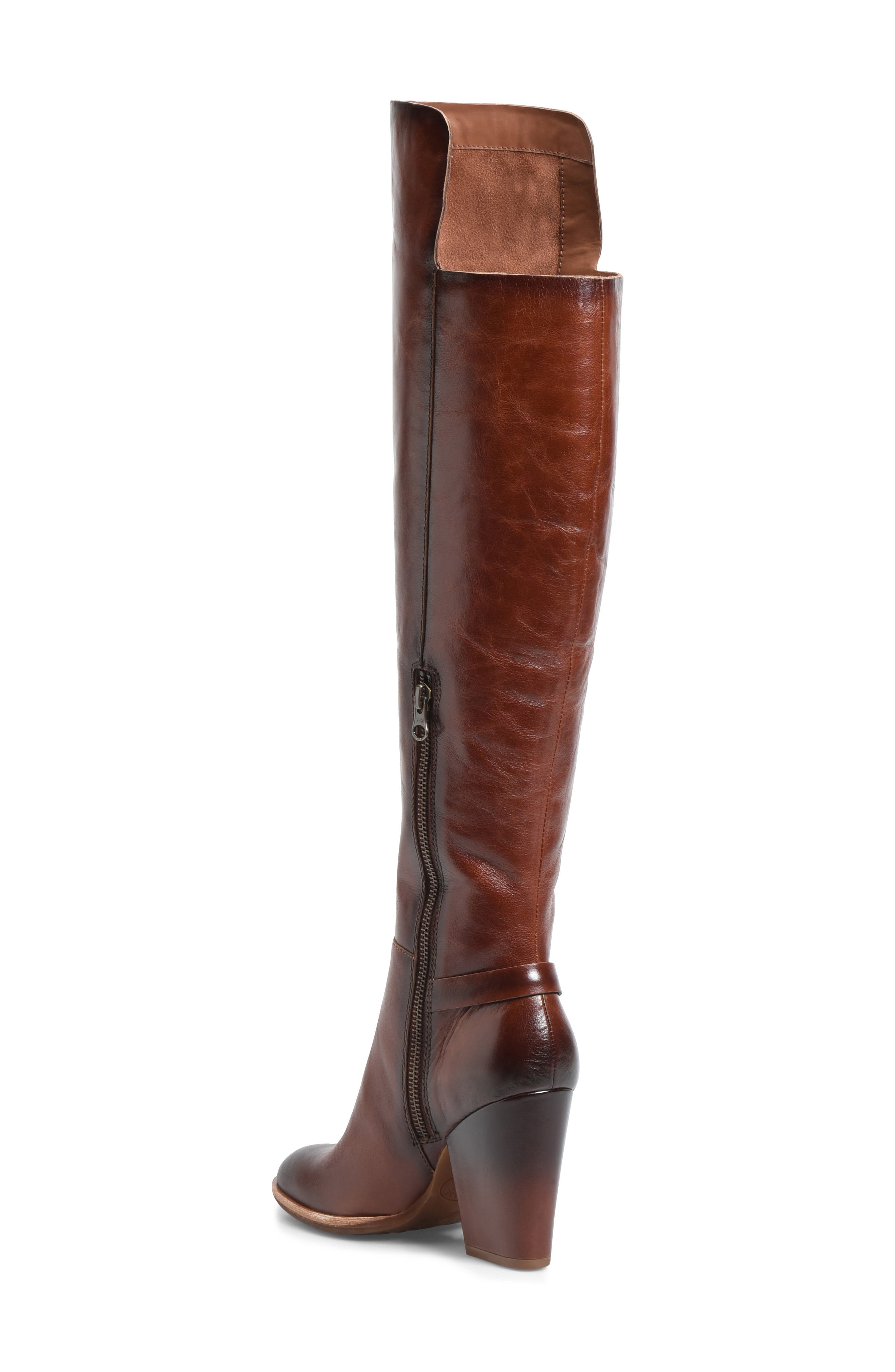 Pavan Knee High Boot, Alternate, color, BROWN LEATHER