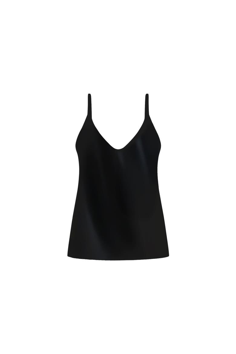 Yara Silk Camisole, Alternate, color, black