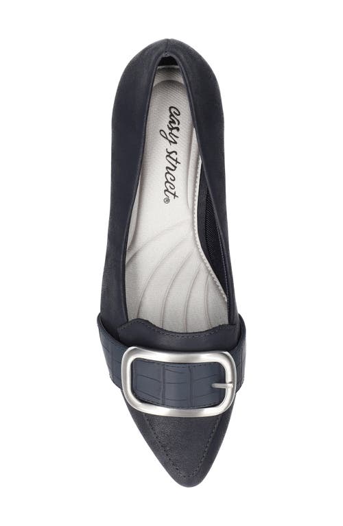 Easy Street Amber Pointed Toe Pump In Blue