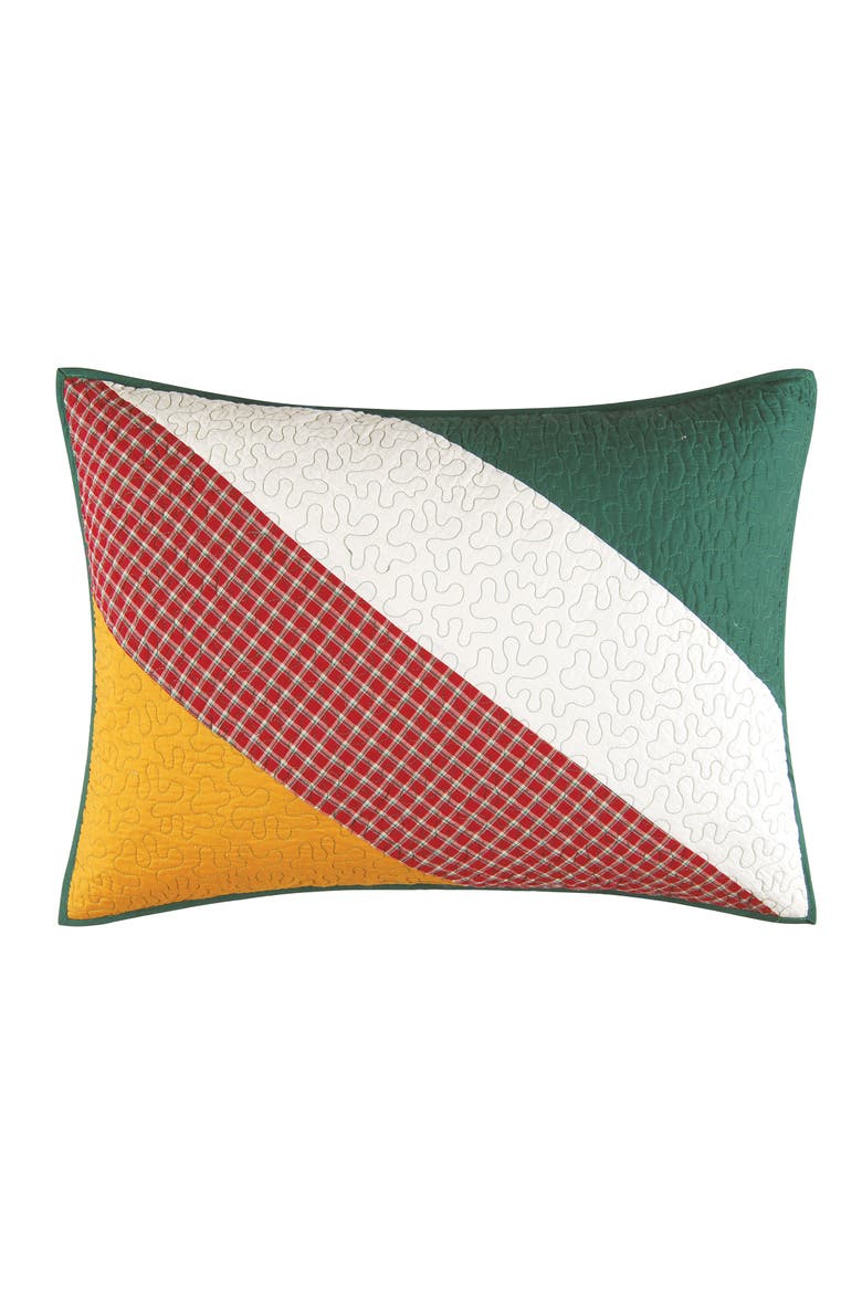 20" x 26" On The River Cotton Standard Sham - Machine Washable, Main, color, Red