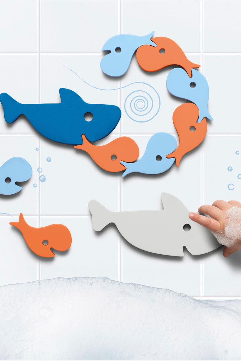 Bath Puzzle Shark Floating 3D Bath Toy Set, Alternate, color, Multi