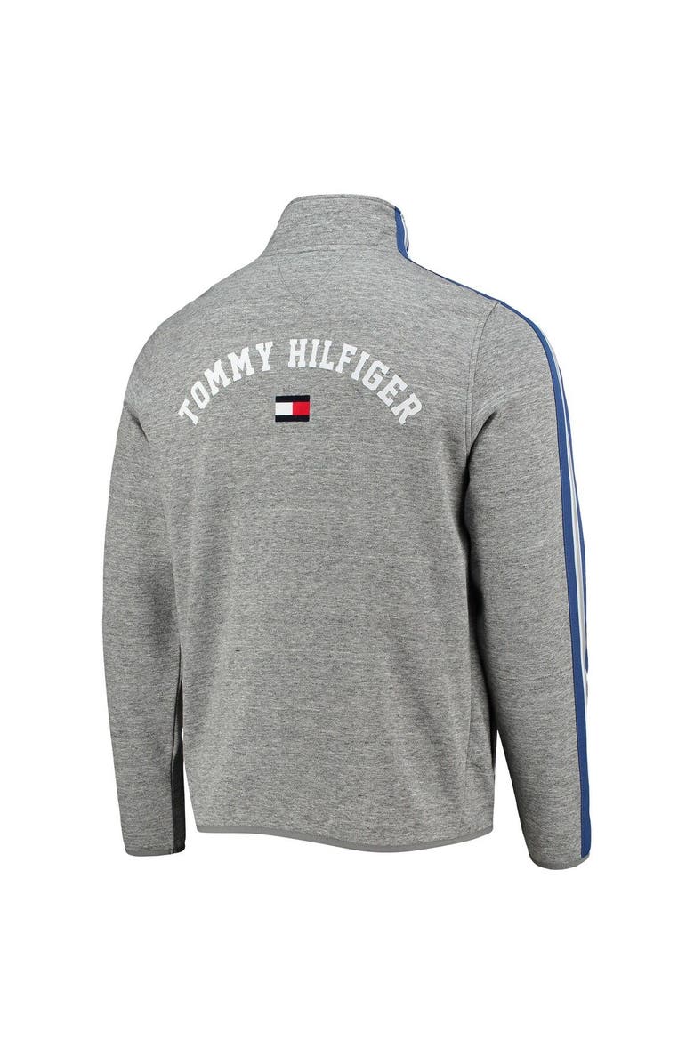 Tommy Hilfiger Men's Tommy Hilfiger Heathered Gray Tampa Bay Lightning Mario Quarter-Zip Jacket, Alternate, color,