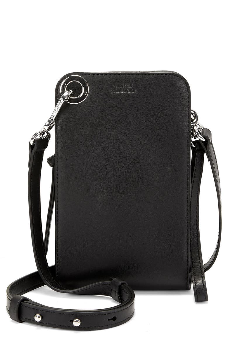 Vince Camuto Lani Leather Phone Pouch, Alternate, color, 