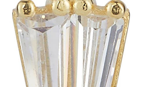 Glaze Jewelry Cubic Zirconia Drop Huggie Hoop Earrings In Gold