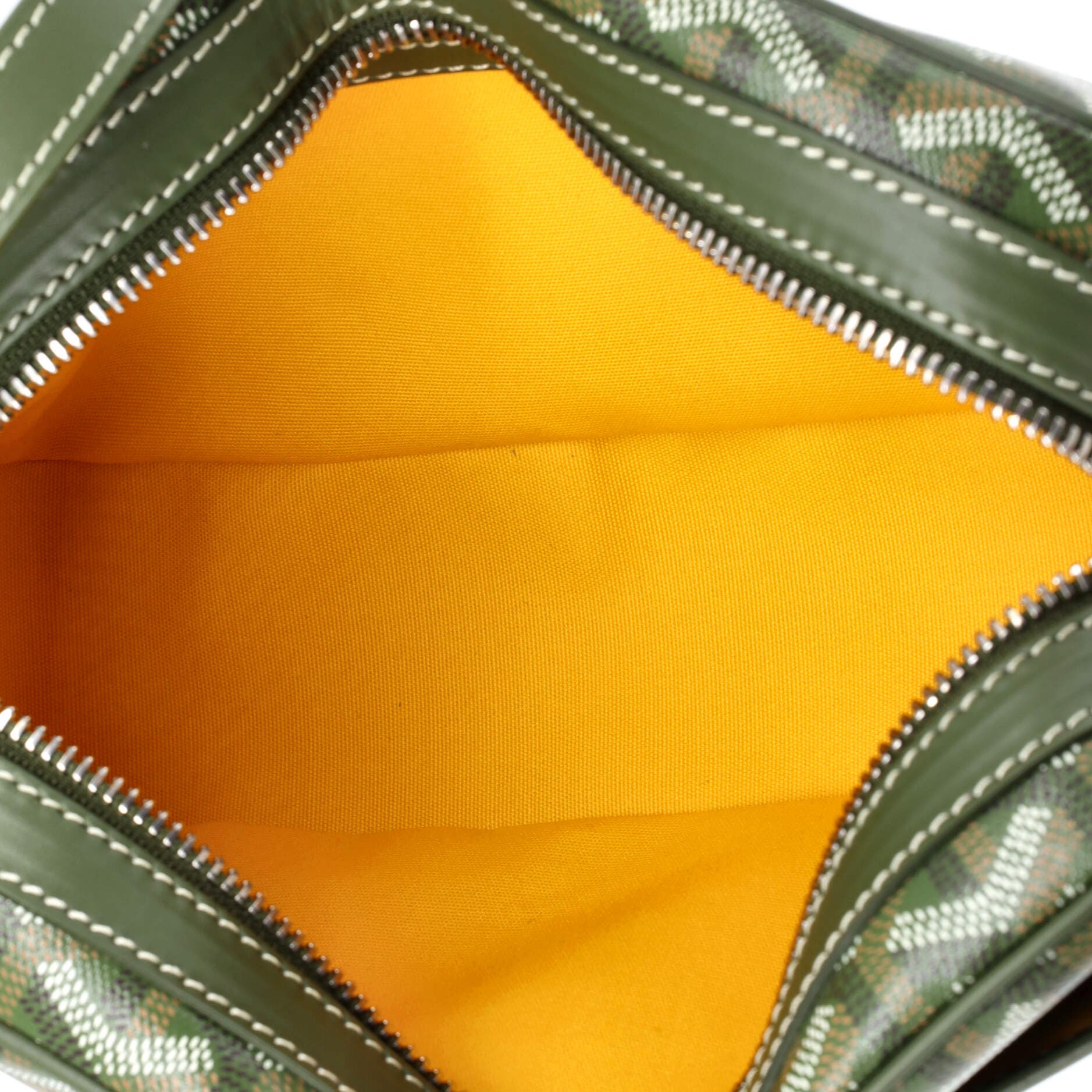 Pre-Owned Goyard Cap Vert Bag Printed Coated Canvas, Alternate, color, Green