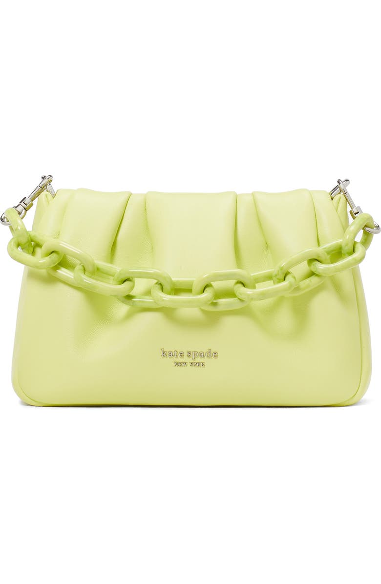 Kate Spade New York souffle smooth leather crossbody, Main, color, Bosc Pear