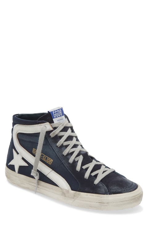 Slide Denim High Top Sneaker (Men)