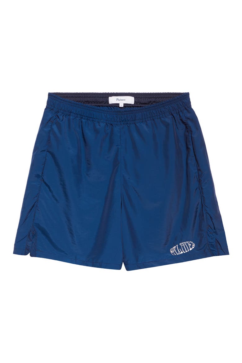 Oval Logo Tennis Shorts, Alternate, color, BLUE