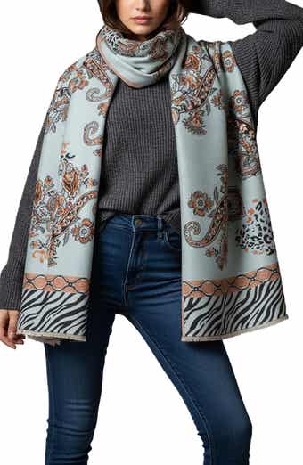 SAACHI Wild Paisley Reversible Scarf