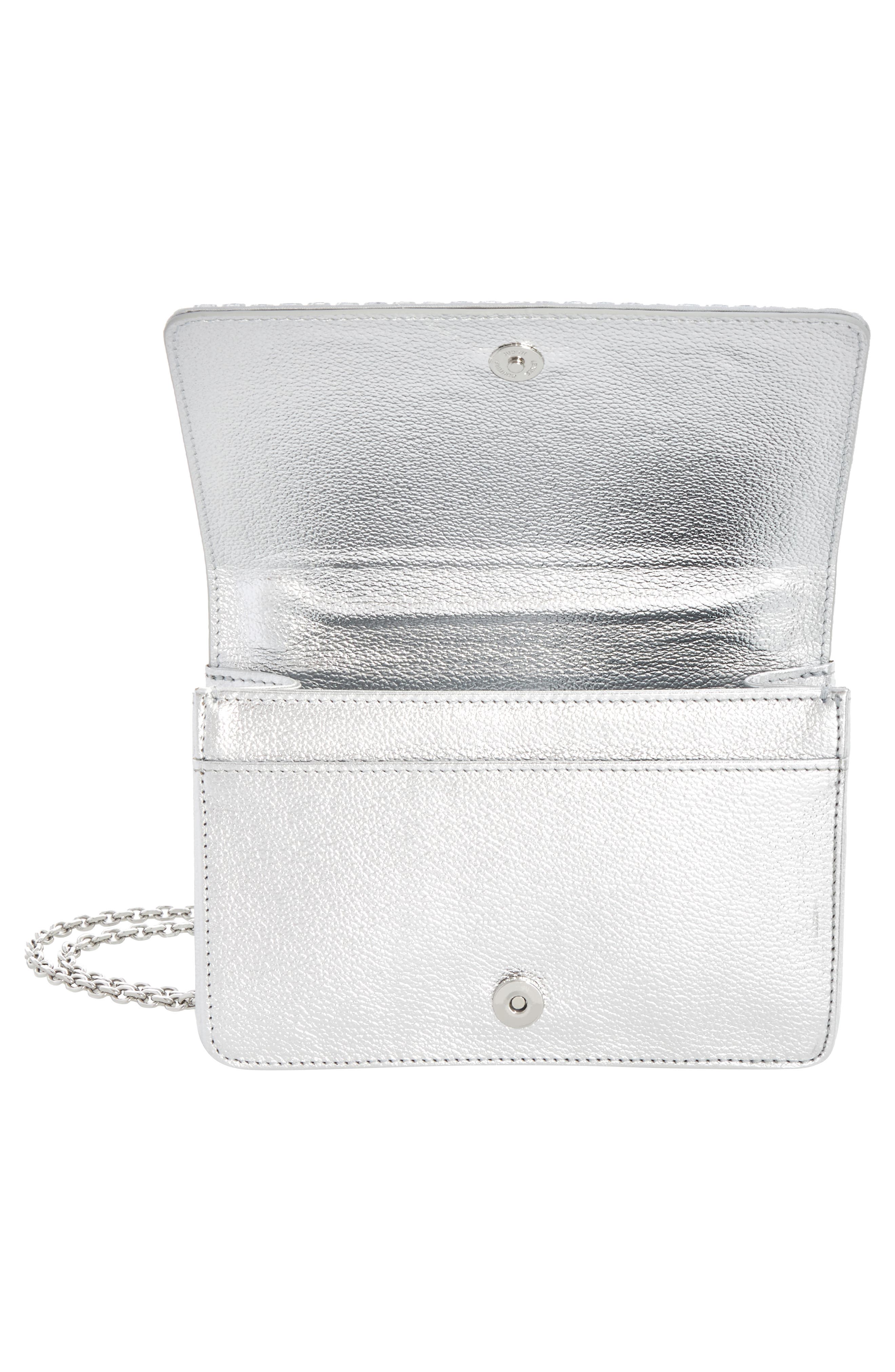 Judith Leiber Cricket Squares Crystal Embellished Clutch, Alternate, color, 