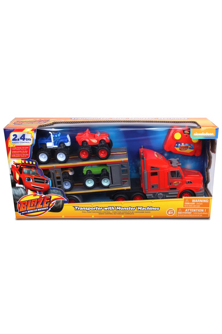 RC Transporter With Monster Machines, Alternate, color, Multicolored
