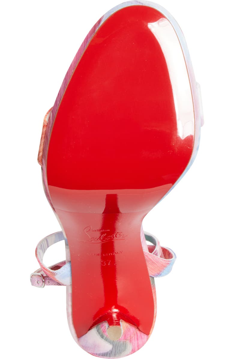 Christian Louboutin Miss Z Queen Slingback Pump, Alternate, color, Pink Multi