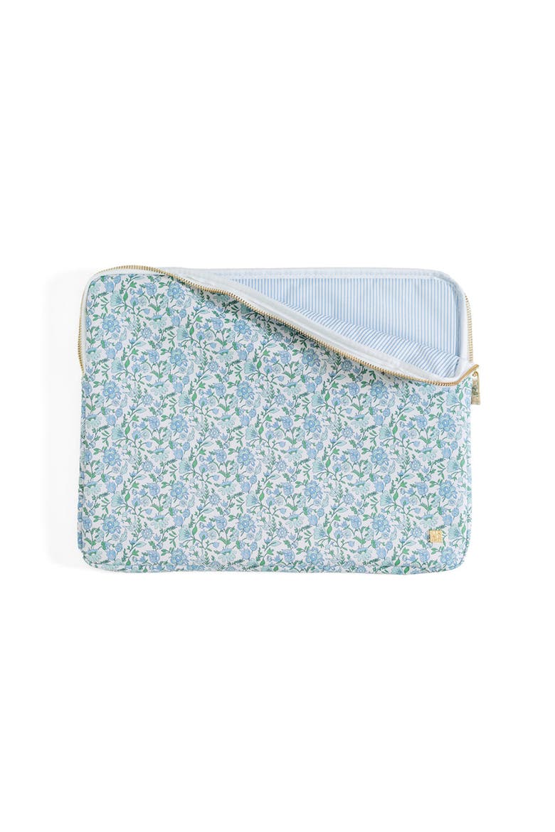 Hamptons Laptop Sleeve, Alternate, color, Blue