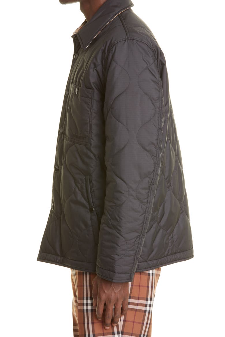Francis Quilted Reversible Jacket, Alternate, color, BLACK