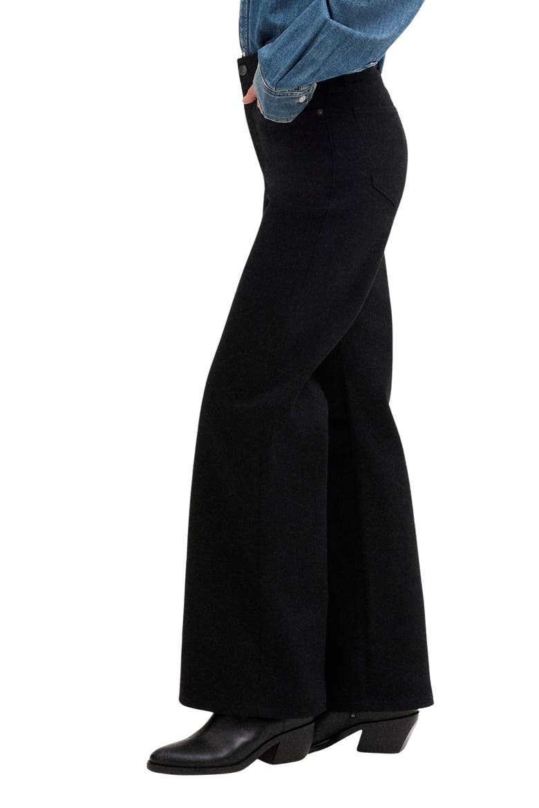 The Wide Leg Jeans, Alternate, color, BLACK RINSE WASH