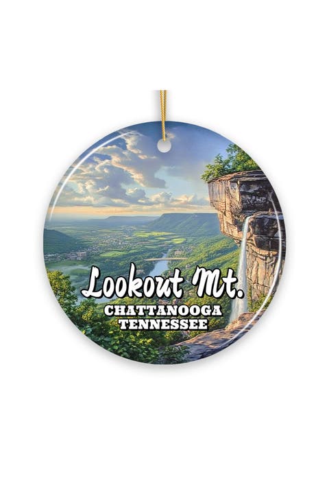 Chattanooga Mountain Town Scenic Ornament - Version 2