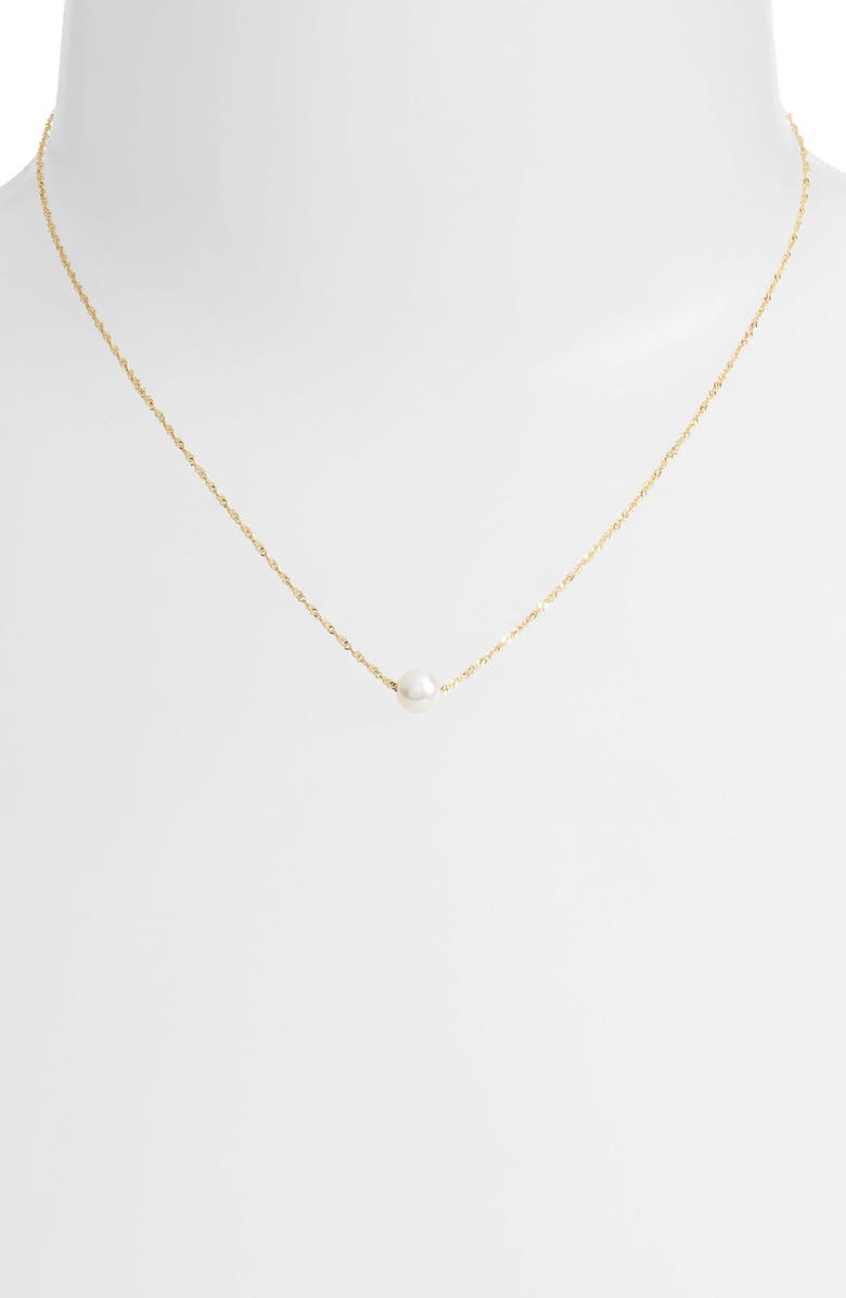 Poppy Finch Shimmer Freshwater Pearl Pendant Necklace, Alternate, color,