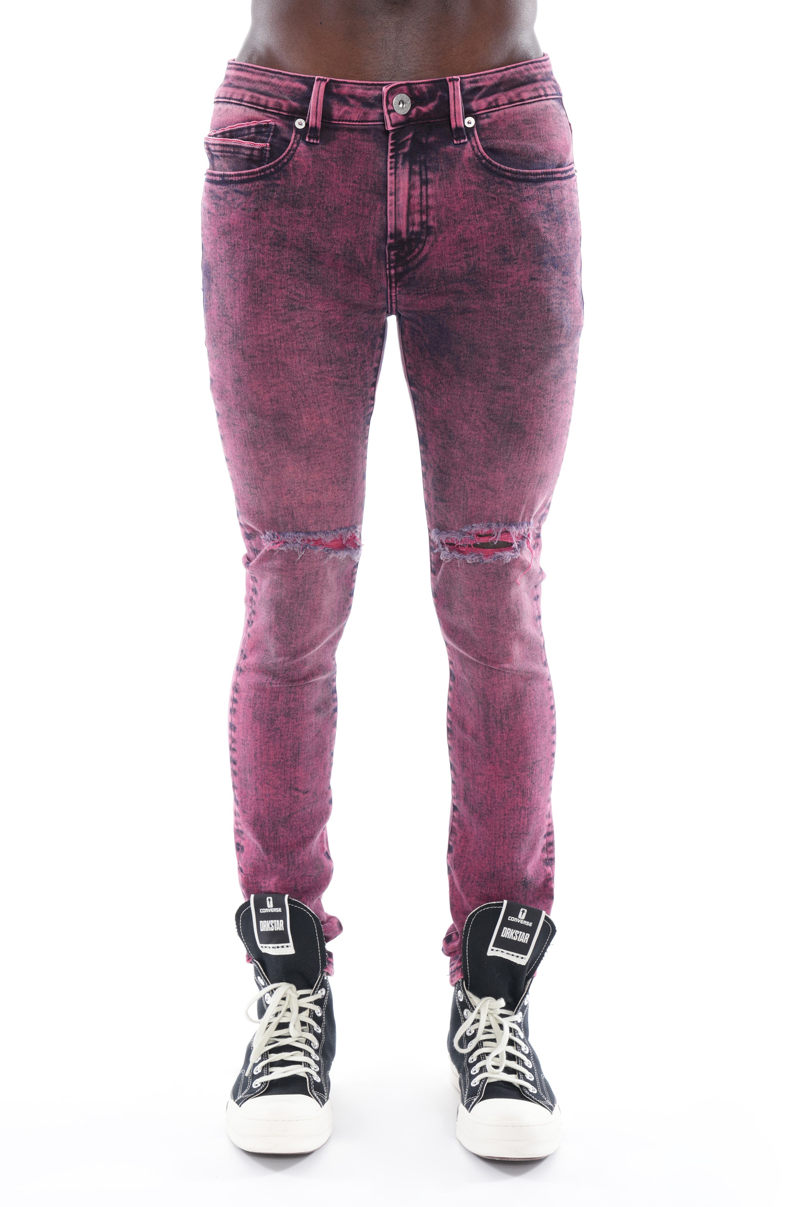 Cult of Individuality Punk Ripped Super Skinny Jeans