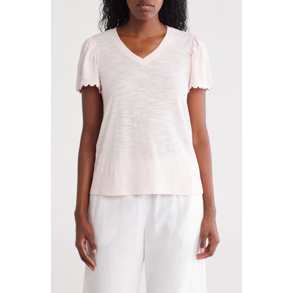 Caslon ® Scallop Trim T-shirt