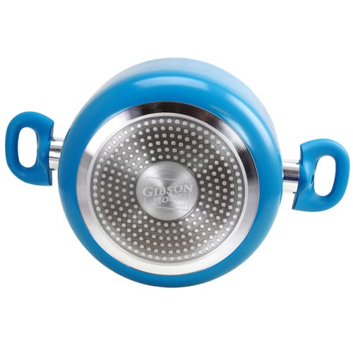 Gibson Home Benton 4 Qt Dutch Oven W/lid In Blue