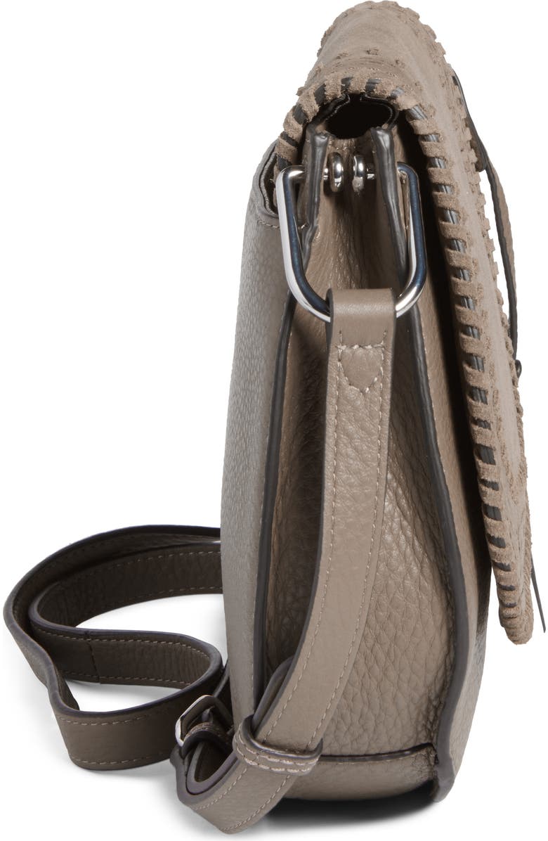 Vince Camuto Kirie Suede & Leather Crossbody Saddle Bag, Alternate, color,