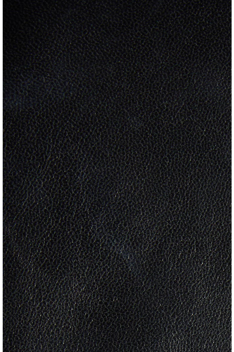 Leather T-Shirt, Alternate, color, BLACK
