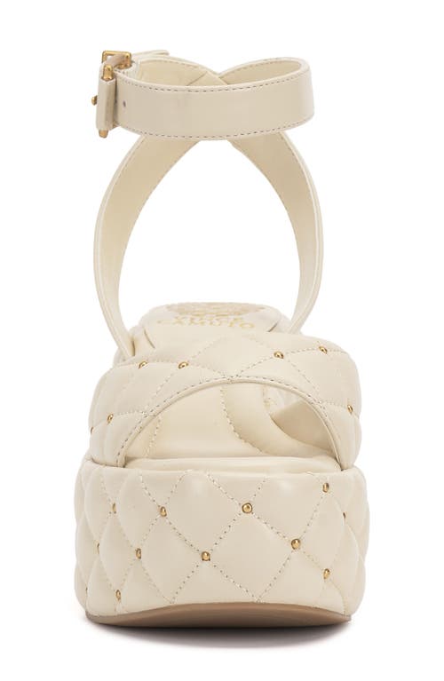 Vince Camuto Ellah Ankle Strap Platform Sandal In White