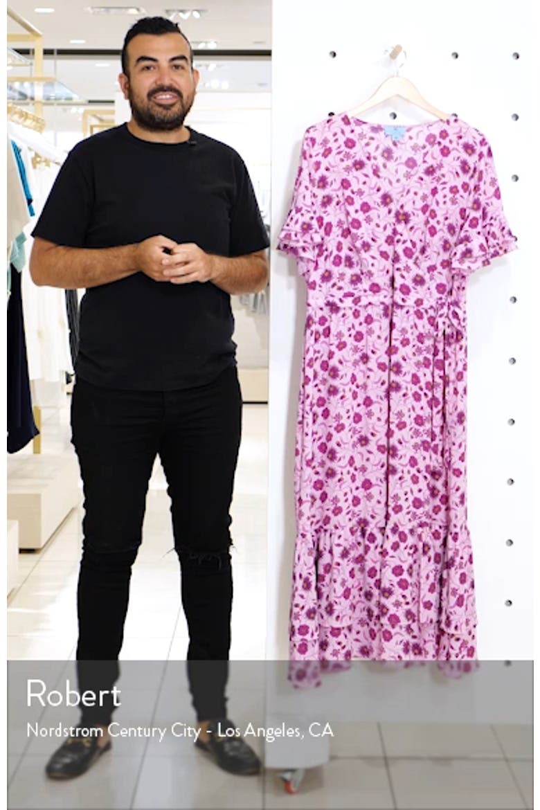 Moroccan Tile Ruffle Midi Dress video