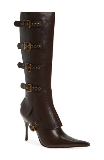 JEFFREY CAMPBELL JEFFREY CAMPBELL CORSETED POINTED TOE BOOT