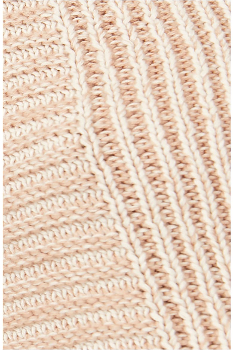 When It Rains Cotton V-Neck Sweater, Alternate, color, TOAST COMBO