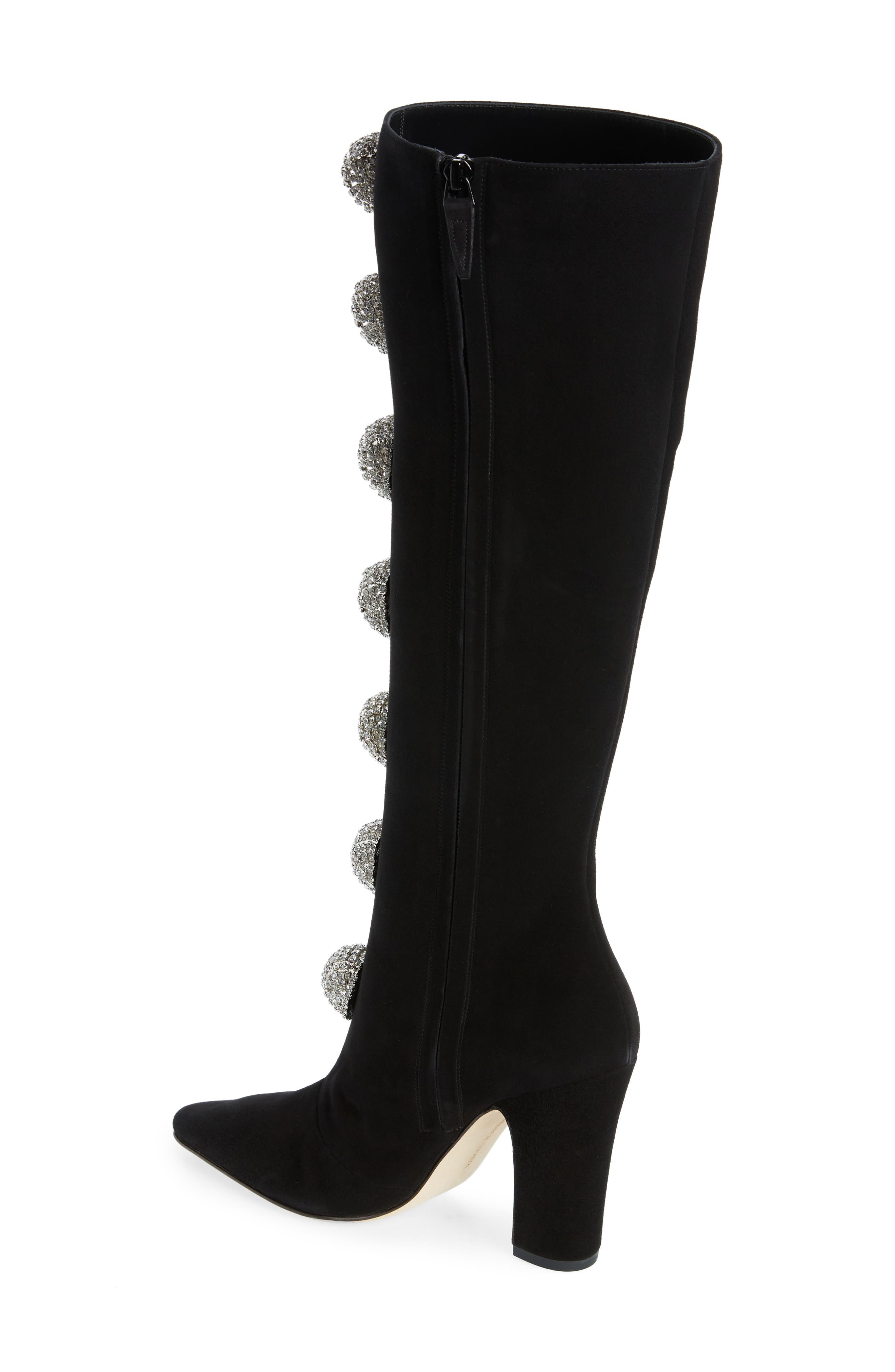 Manolo Blahnik Bobola Knee High Boot, Alternate, color, 