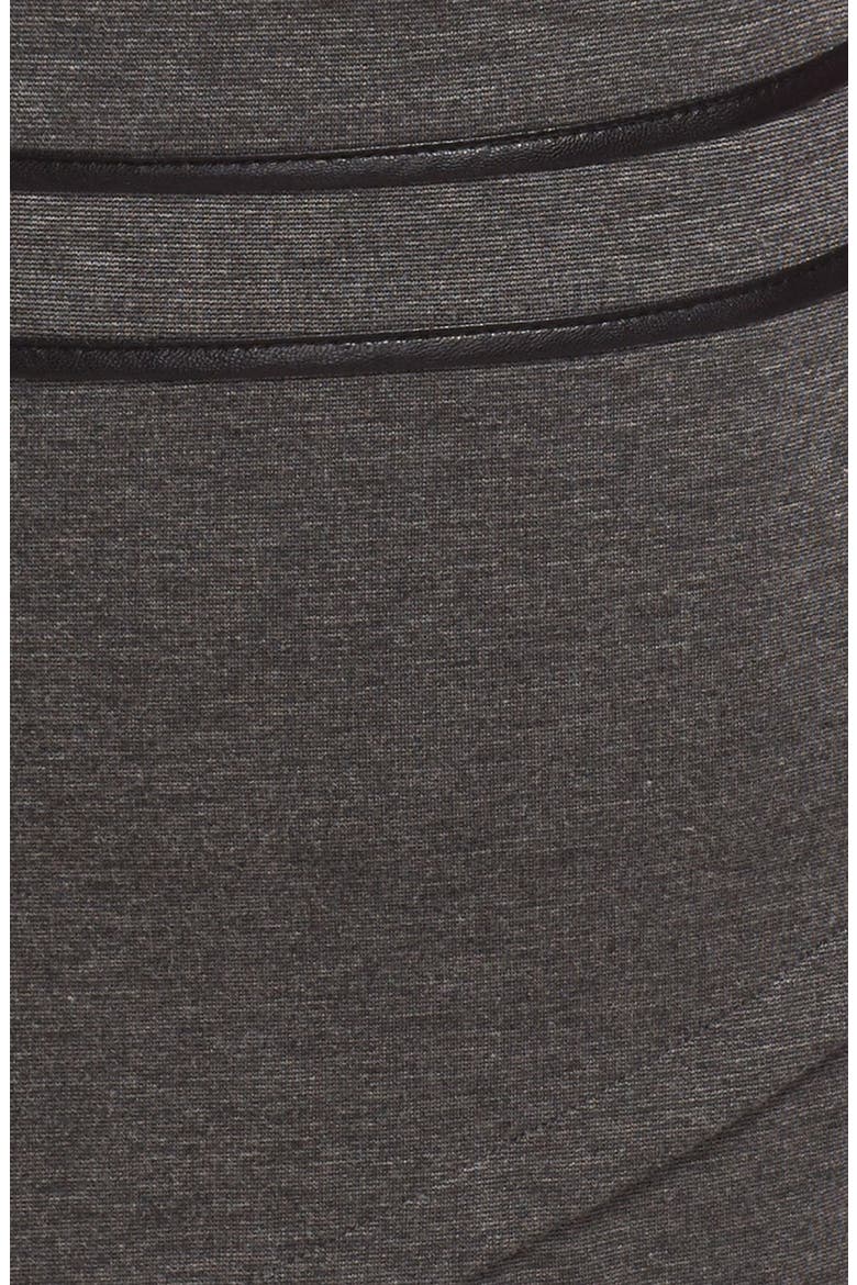 'Kylie C' Cap Sleeve Dress, Alternate, color, CHARCOAL GREY