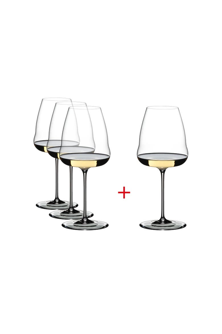 Winewings Chardonnay Wine Glass, Buy 3 Get 4, Alternate, color, Clear