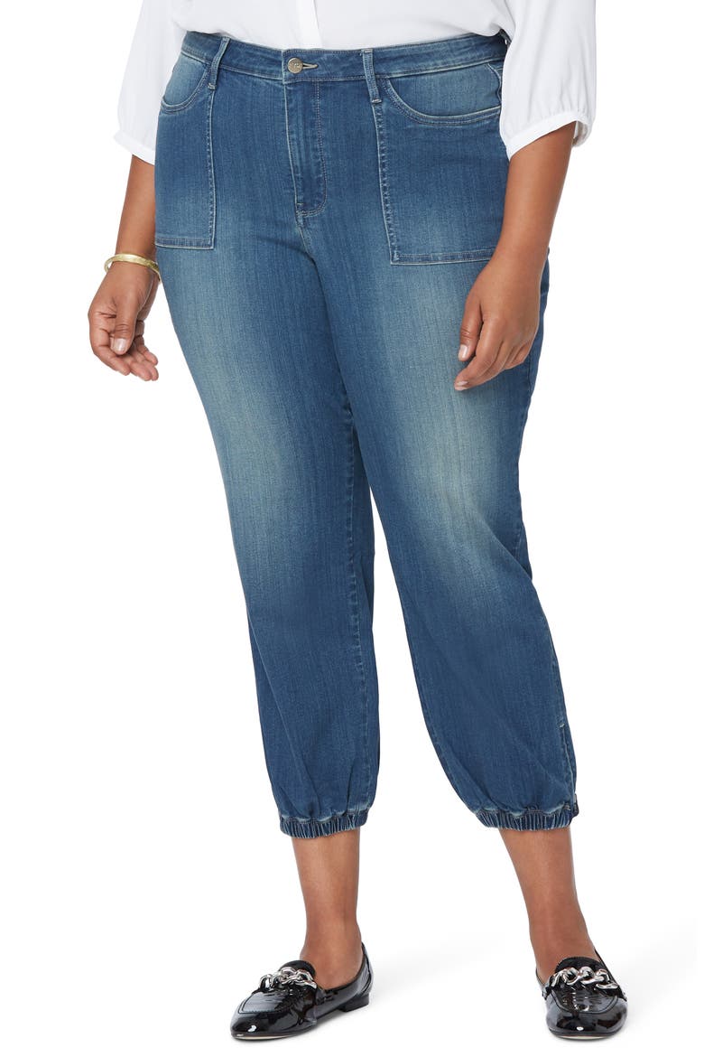 Sure Stretch® Denim Ankle Joggers, Main, color, CLEAN BALANCE _ CLBAL