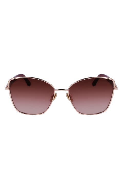Gancini Tea Cup 60mm Gradient Butterfly Sunglasses