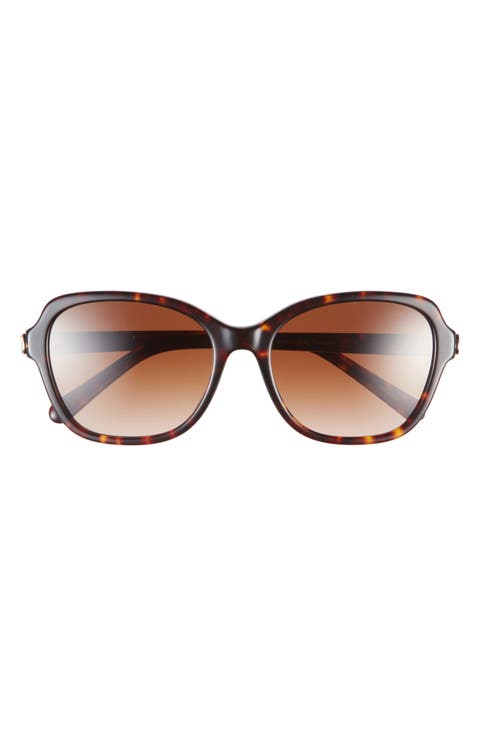 56mm Gradient Butterfly Sunglasses