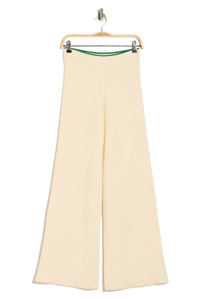 The Cable Cashmere & Silk Sweatpants, Alternate, color, KELLY GREEN MULTI