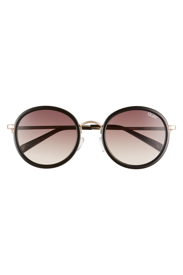 Australia Firefly 52mm Round Sunglasses, Alternate, color, BLACK/ BROWN
