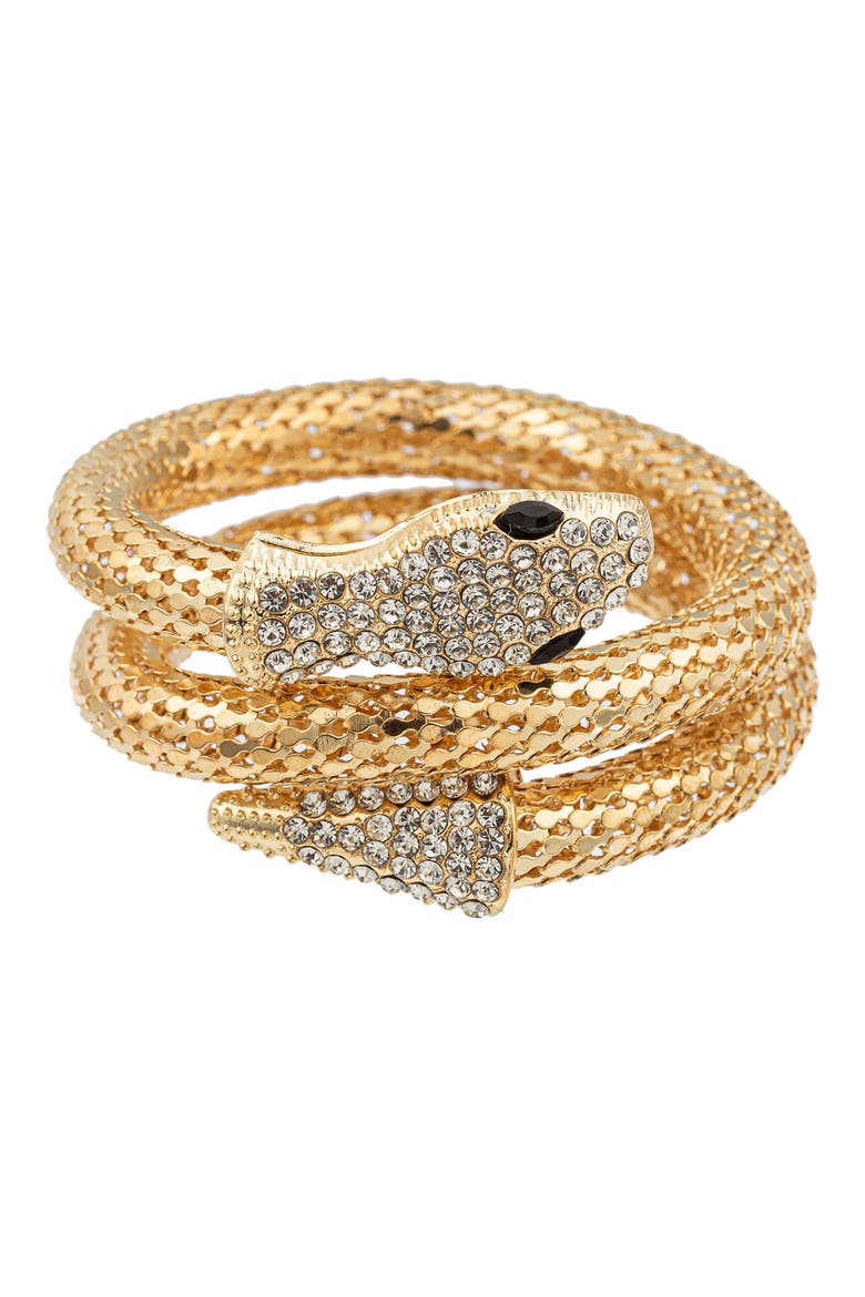 Luxe Collection Snake Wrap Bracelet, Main, color, GOLD