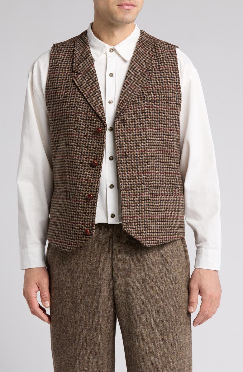 Elwood Grandad Houndstooth Vest, Main, color, 