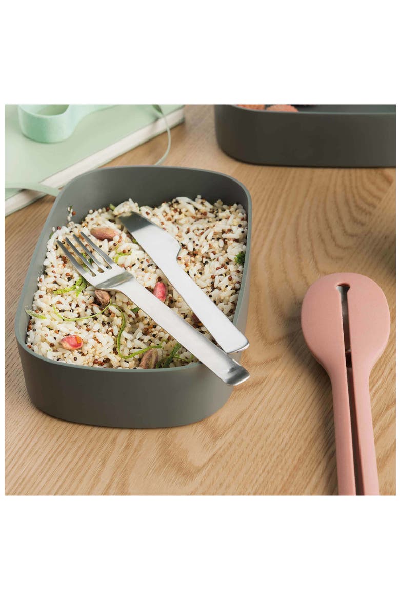 Bento Box with Flatware, Alternate, color, MULTICOLOR